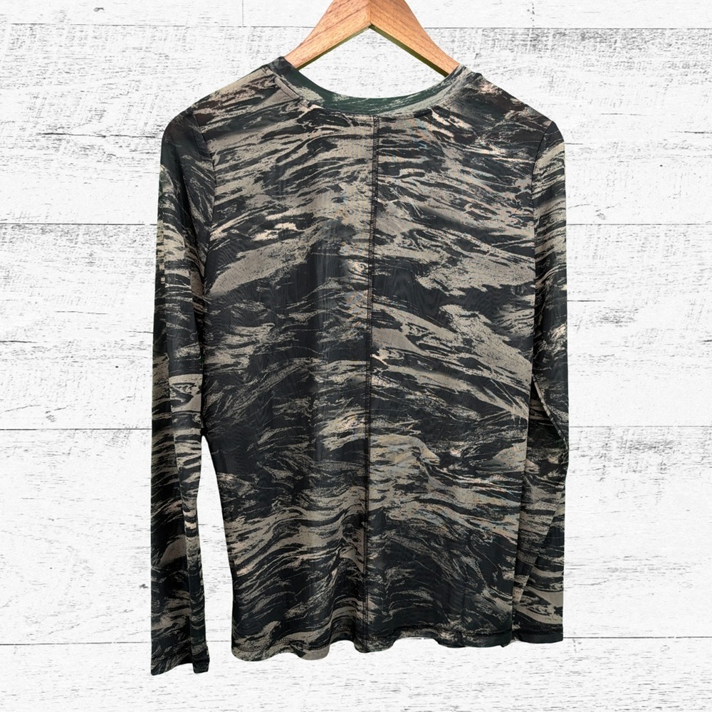 Liverpool Black and Tan Patterned Long Sleeve Shirt - Picture 2 of 5